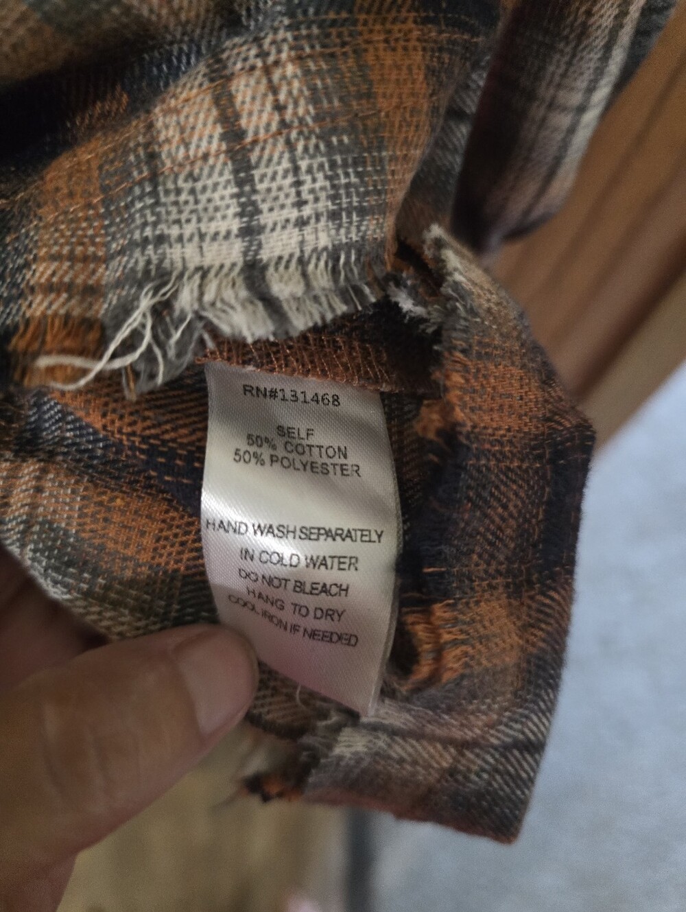 Fate Brown Plaid Button-Front Shirt Dress with Elastic Waist - Picture 3 of 4
